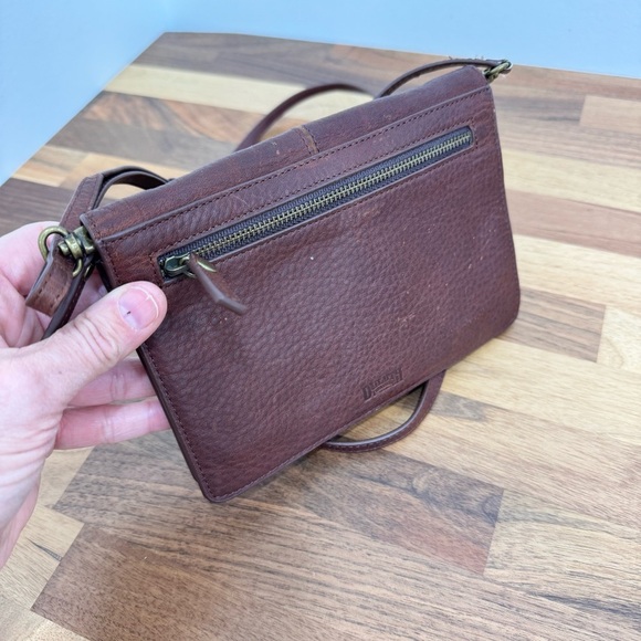 Duluth Trading Lifetime Leather Organizer Wallet / Detachable Crossbody Brown - Picture 9 of 11